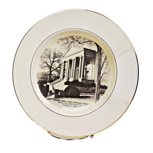Vintage Buncombe St United Methodist Church Greenville SC Plate Preston Hopkinso